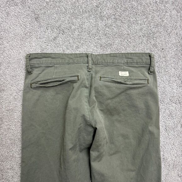 AG Adriano Goldschmied Slim Khaki Chino Pants Womens 24 Green Low Rise 28x30 - Picture 16 of 16